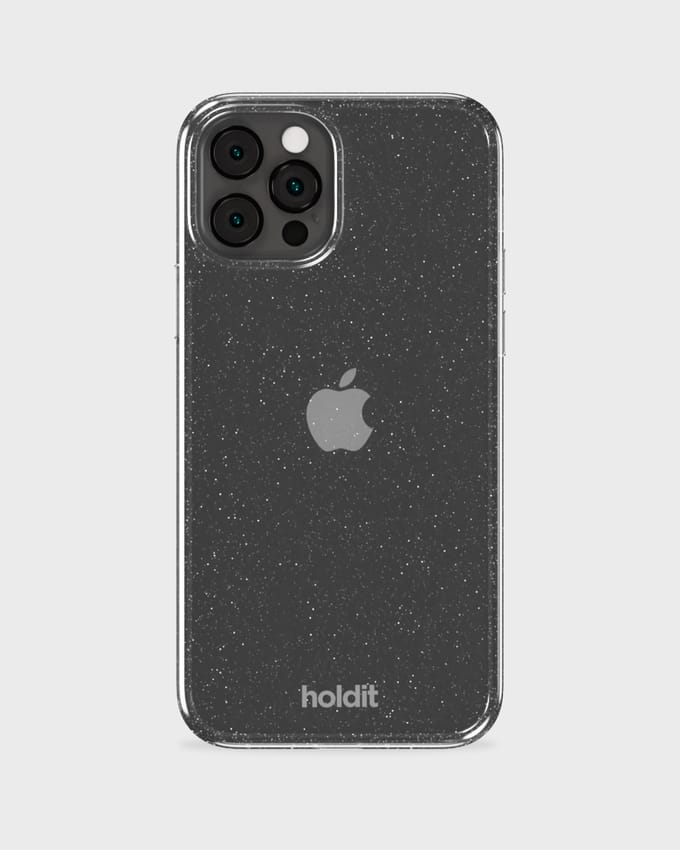 Holdit Glitter Case geschikt voor Apple iPhone 12 (Pro) - Wit