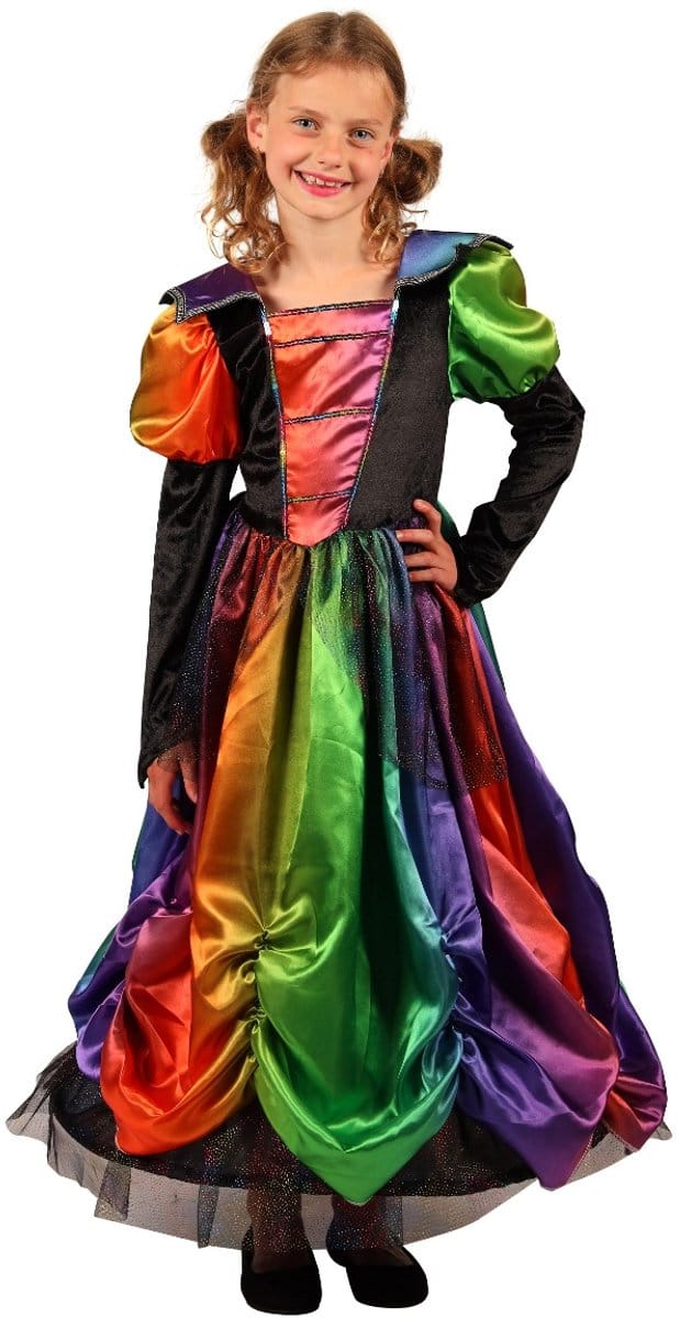 Color Witch - Maat 98/104 - Thetru - Halloween - Carnaval - Heks