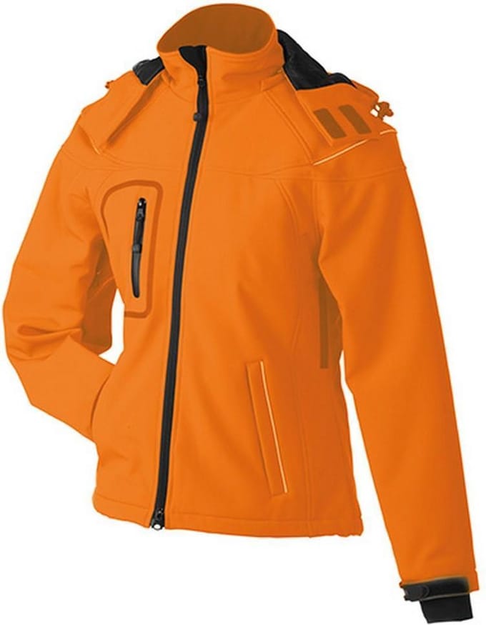 James and Nicholson Dames/dames Winter Softshell Jacket (Oranje)