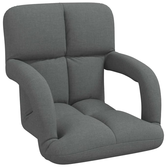 vidaXL - Verstelbare - Vloerstoel - met - Armleuning - 5 - Posities - Stof