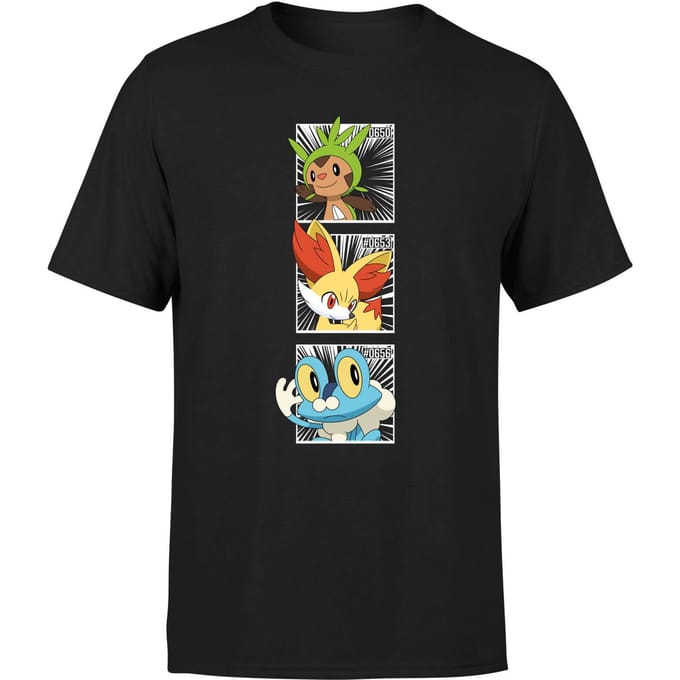 Pokemon Generation 6 Intro Men's T-Shirt - Black - 4XL