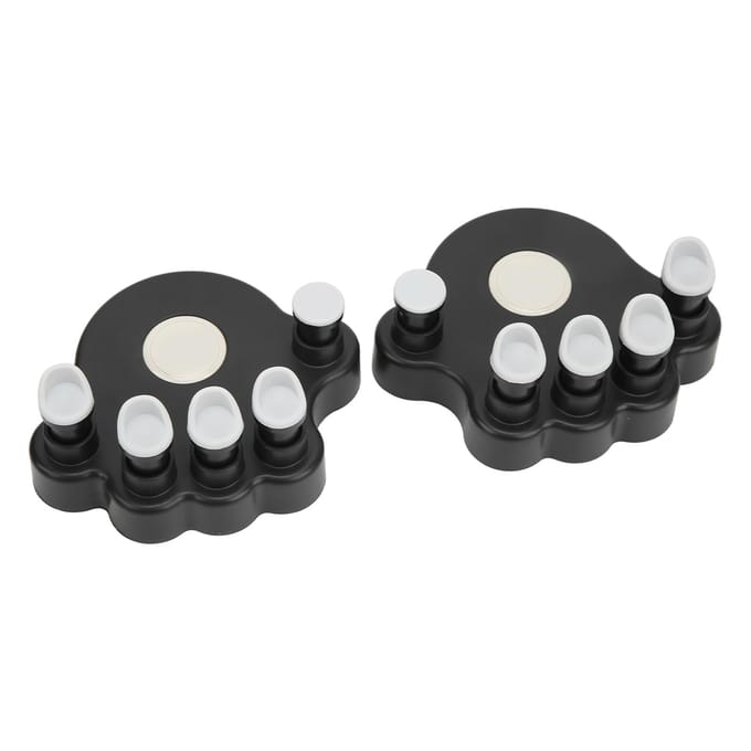 2 STKS Piano Vinger Oefenaar Siliconen Hand Grip Trainer Ergonomische Spanning Versterker black