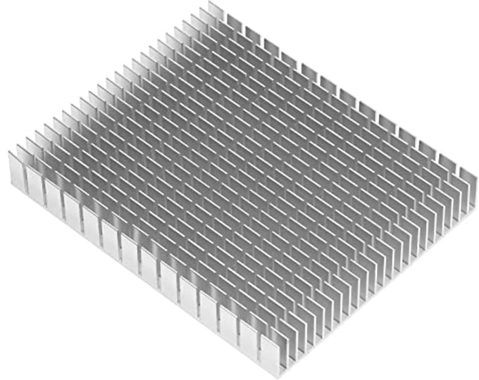 Aluminium Koellichaam voor CPU en Versterker - 150x120x20mm