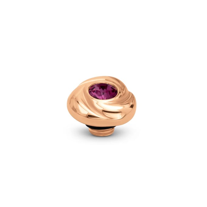 Melano Vivid Rosette Steentje Dark Rose | Rosé