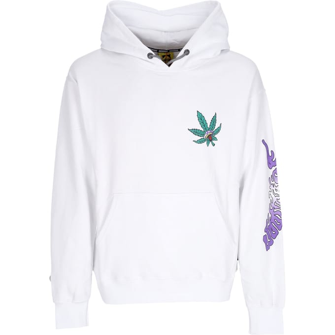 Herenhoodie Skull Liquid Hoodie Wit