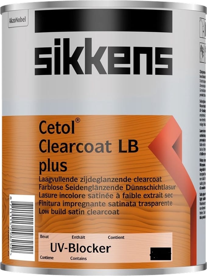 Sikkens Cetol Clearcoat LB Plus - 2,5 l - 10-14 m²/l - Kleurloos