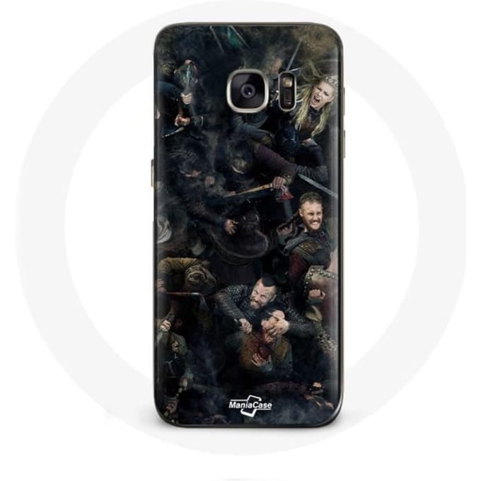 Coque pour Samsung Galaxy S7 Vikings Teaser Saison 6 Affiche Personnages Art