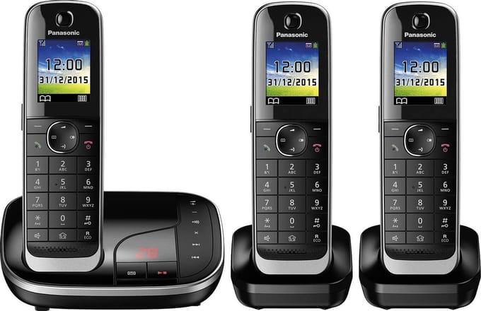 PANASONIC KX-TGJ323GB Triple DECT - headsetaansluiting - beantwoorder - 3 handsets