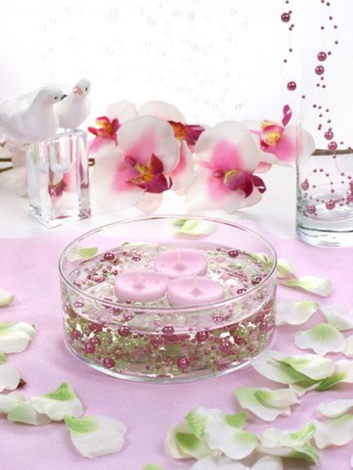 Partydeco - Floating Candle Disc White (50st)