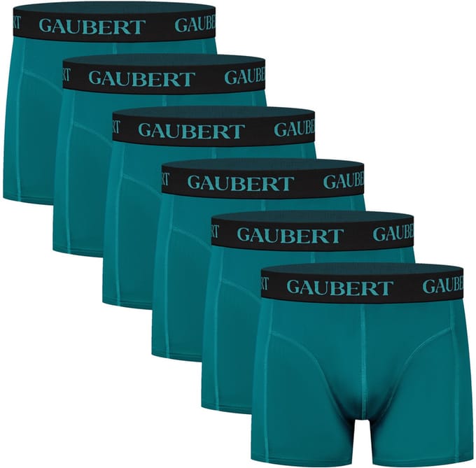 6 stuks Gaubert Thermo boxershorts - Bamboe - Slimfit - Groen
