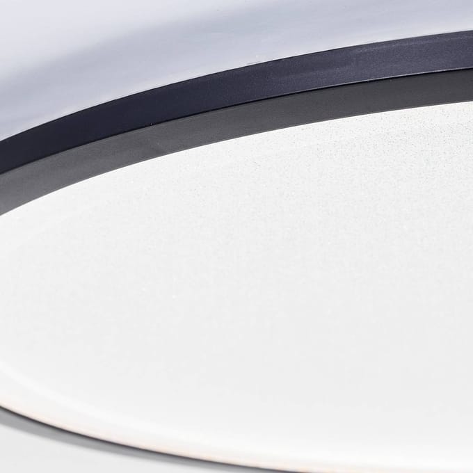 Brilliant Mosako - Plafondlamp - LED 35W - Dimbaar - Afstandsbediening - Zwart/Wit