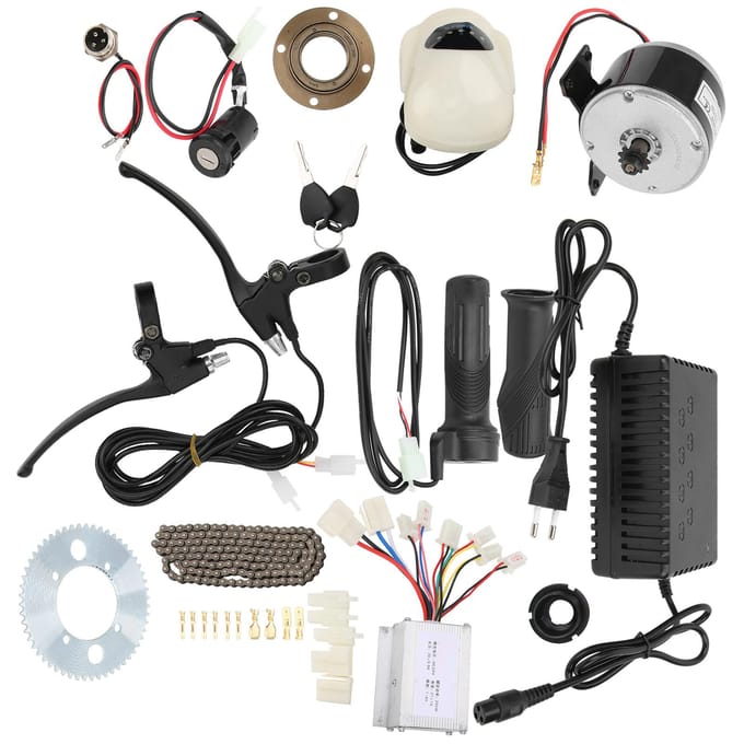 Kit de conversion de vélo électrique haute vitesse 24 V 250 W, 14 pièces gray