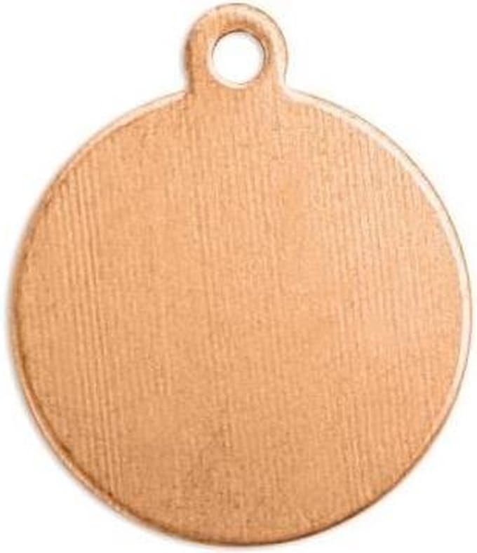 Koper Hanger, Cirkel, 14 mm, ImpressArt