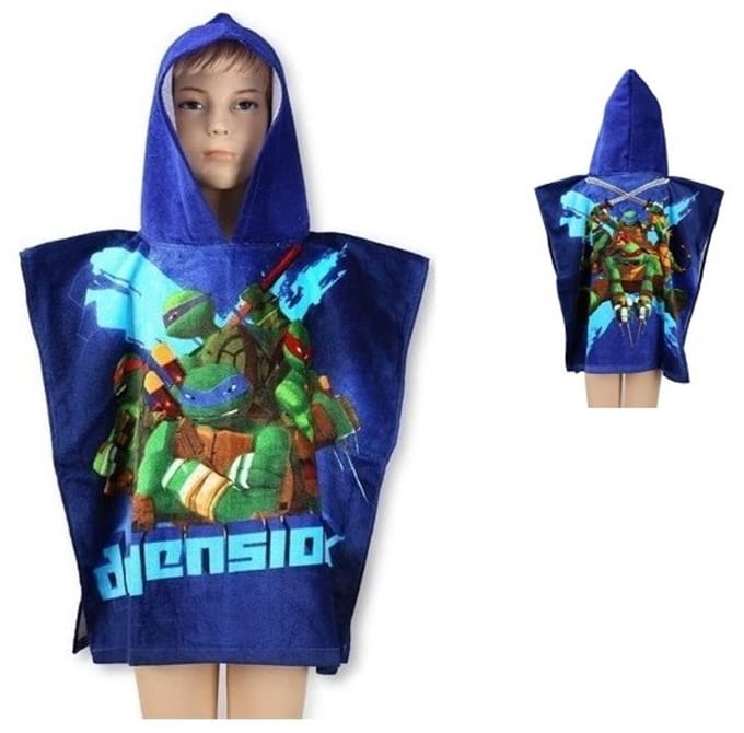 Ninja Turtles - Poncho - Badponcho - 55x110cm - Katoen - Capuchon