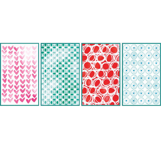 Sizzix Stencil Set "Backgrounds"