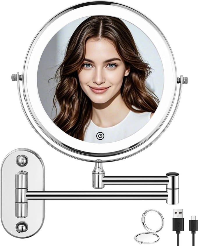 CRLYN® Scheerspiegel Wandmodel - Wandspiegel - Make up Spiegel