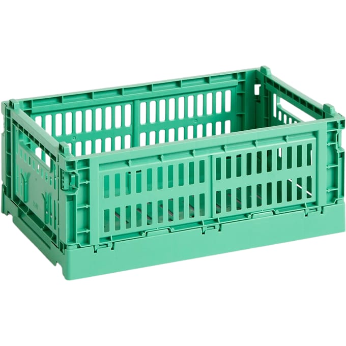 HAY Colour Crate mand S gerecycled - dark mint