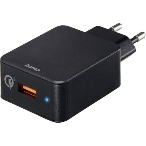 Hama Fast Charger 1x USB-A Qualcomm 19.5W Black