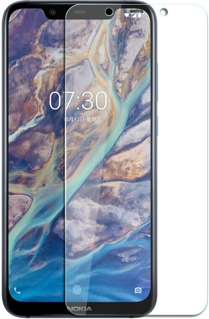 LuxeBass Screenprotector geschikt voor Nokia 7.1 - glas scherm - bescherming