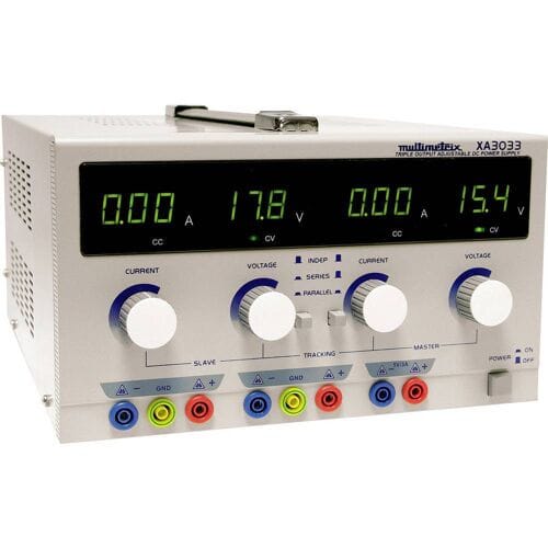Multimetrix XA 3033 Labvoeding, regelbaar 0 - 30 0 mA - 3 A OVP Aantal uitgangen: 3 x