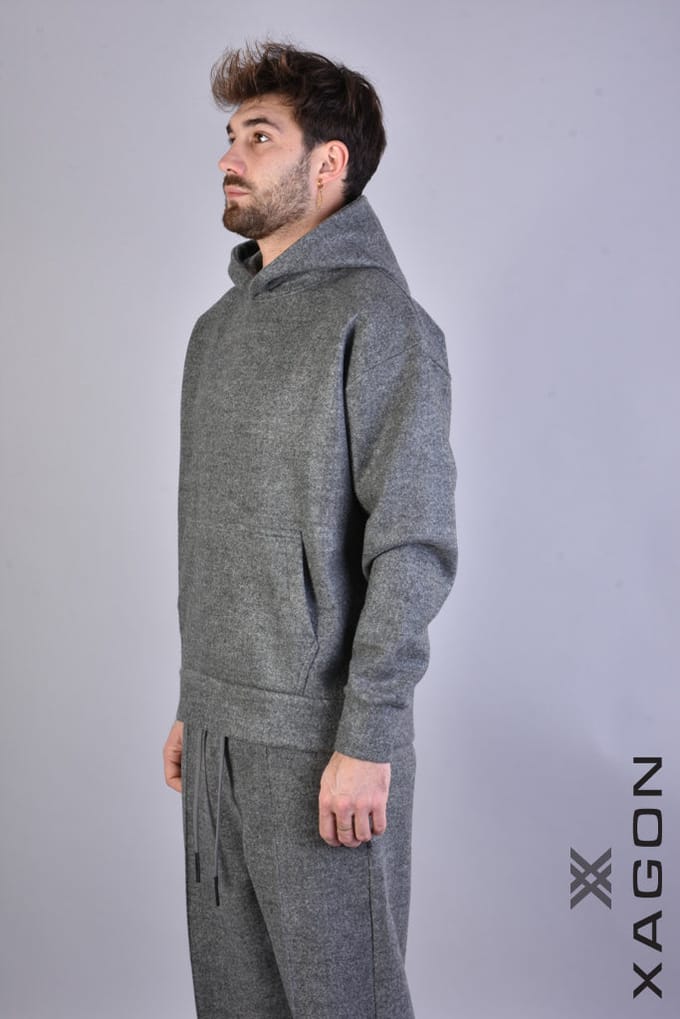 Xagon blouse Hoodie Mannen Grijs