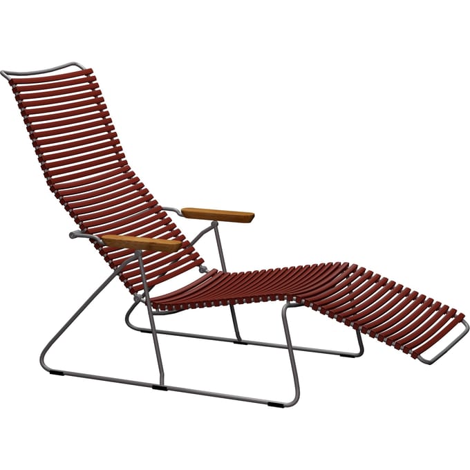 HOUE - Click Sunlounger ligstoel - Paprika - rood