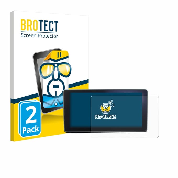 BROTECT - Screenprotector voor Audi A4 B9 2017 MMI Navigation plus MMI-Touch - Folie Beschermfolie transparant 2 Stuks
