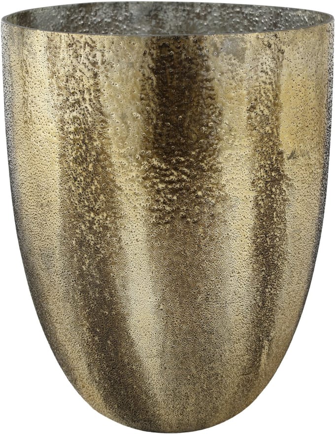 PTMD Didi Windlicht - 23 x 23 x 28 cm - Glas - Goud