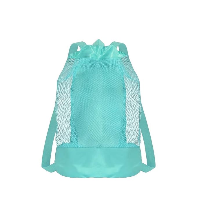 1 pièce Sac à dos à cordon de serrage pour ranger les jouets de plage vert