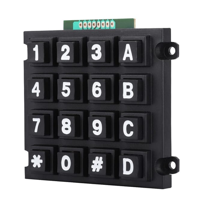 Modules de clavier avec 16 touches 4x4 Boutons-poussoirs Grand clavier externe pour MCU