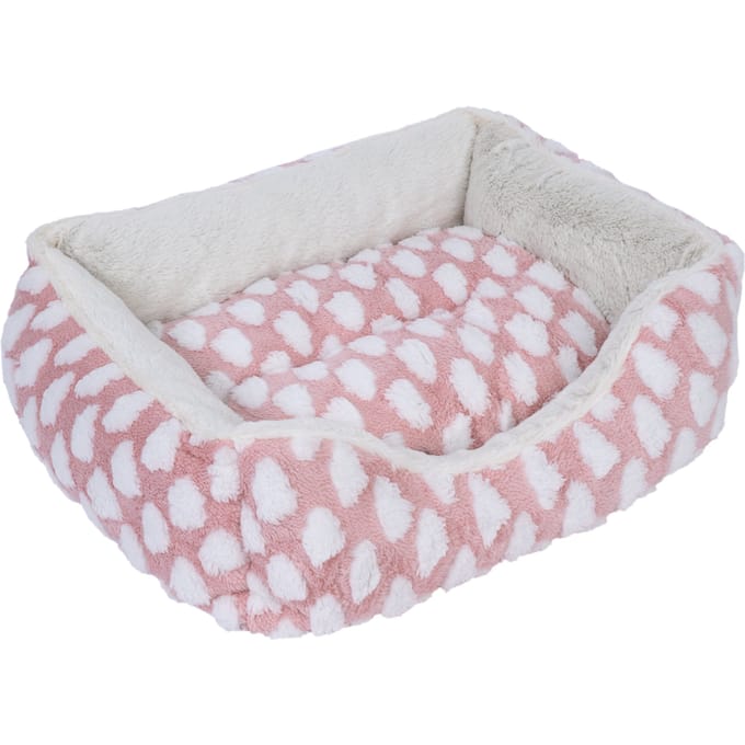 zooplus Basics knuffelbed Fluffy roze hond