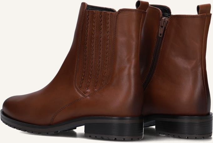 Gabor 022 Enkellaarsjes - Enkelboots met rits - Dames - Camel - Maat 39
