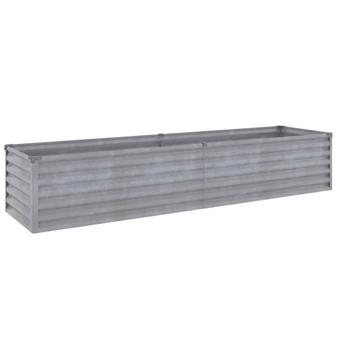 vidaXL - Verhoogde - tuinbak - 194x50x36 - cm - cortenstaal