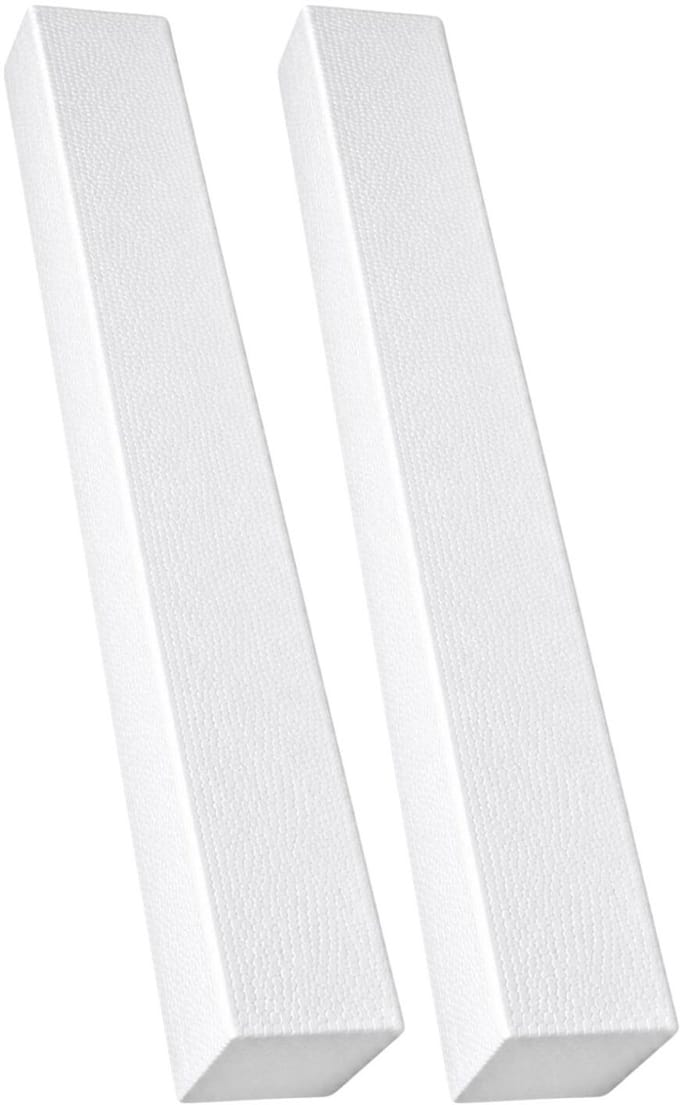 Piepschuim vormen - baksteen - 2x - 80 x 7,5 x 7,5 cm - styropor hobby / DIY vorm - basis knutselfiguren