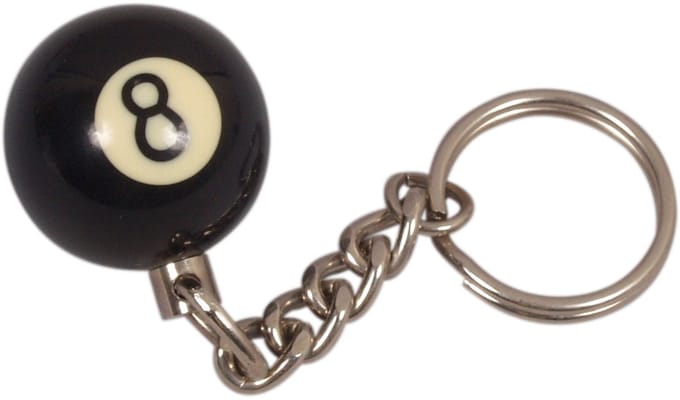 Sleutelhanger poolball 25 mm Nr. 8