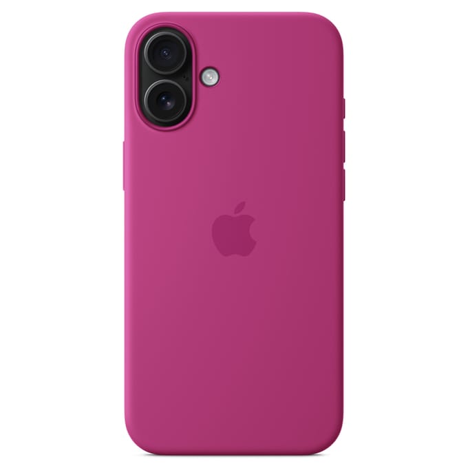 Apple Silicone Backcover MagSafe voor de Apple iPhone 16 Plus - Fuchsia