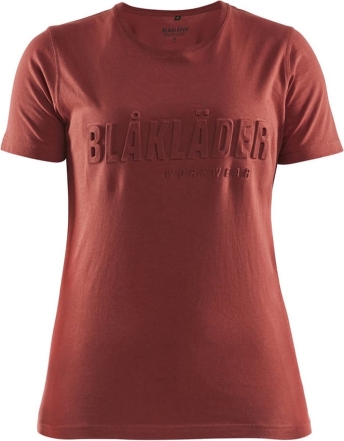 Blaklader Dames T-shirt 3D 3431-1042 - Gebrand rood - M