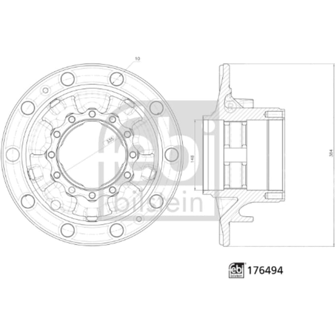 Wielnaaf FEBI BILSTEIN 176494