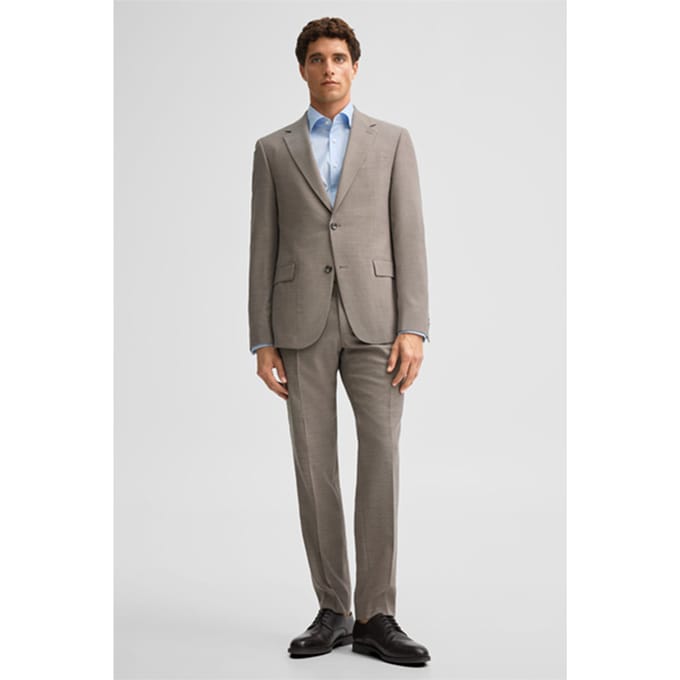Pak van wolmix, beige