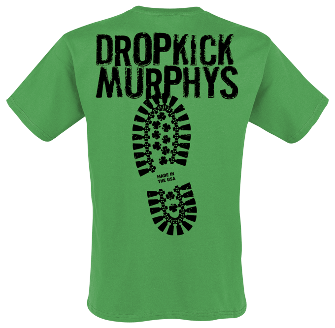 Dropkick Murphys T-shirt - Boot - M tot XXL - voor Mannen - groen