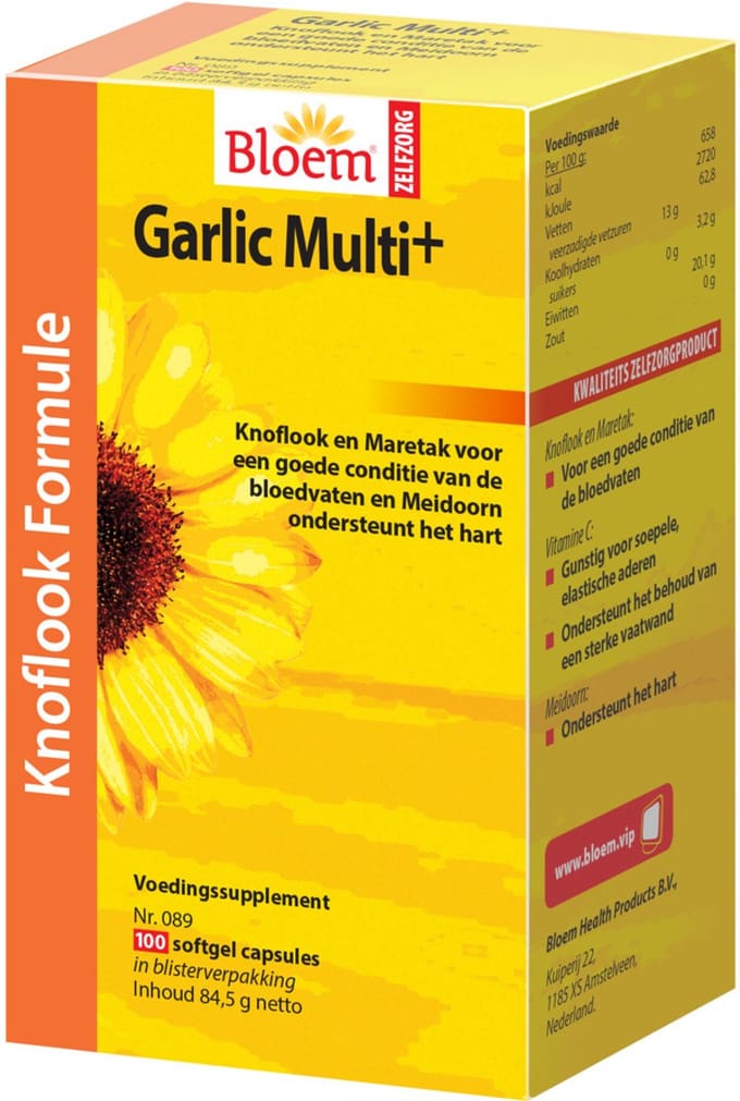 Bloem Garlic Multi+ - 100 capsules - Voedingssupplement