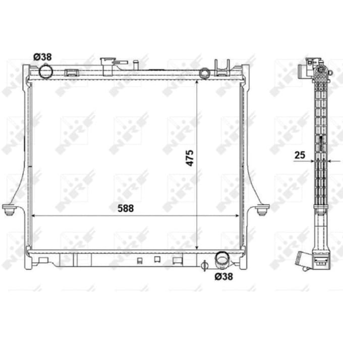 Radiator NRF 53055