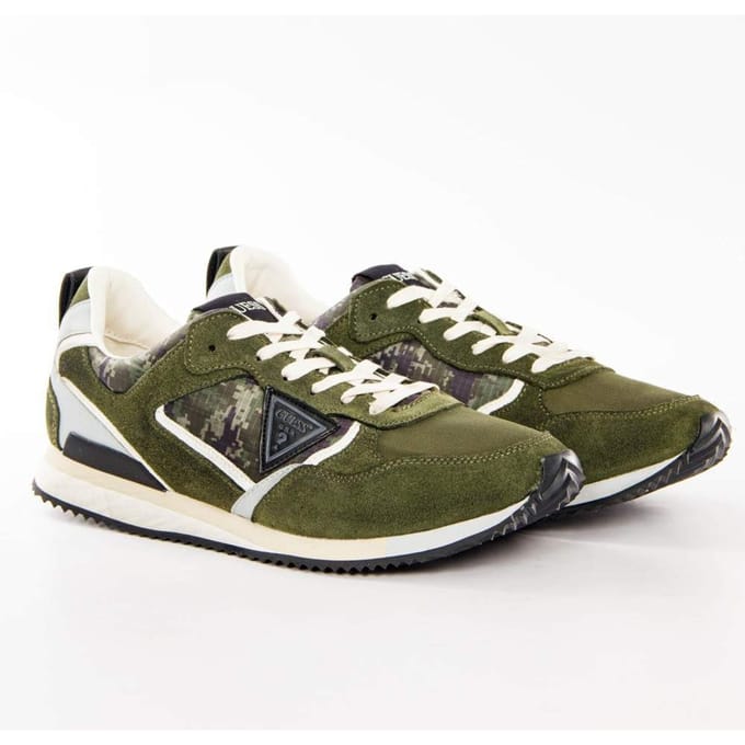 Guess Heren Schwarz Logo Dreieck-sneaker