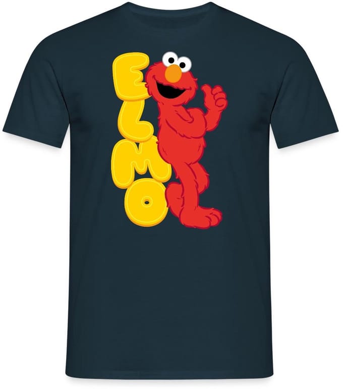 Sesamstraat Elmo Portret T-Shirt Heren