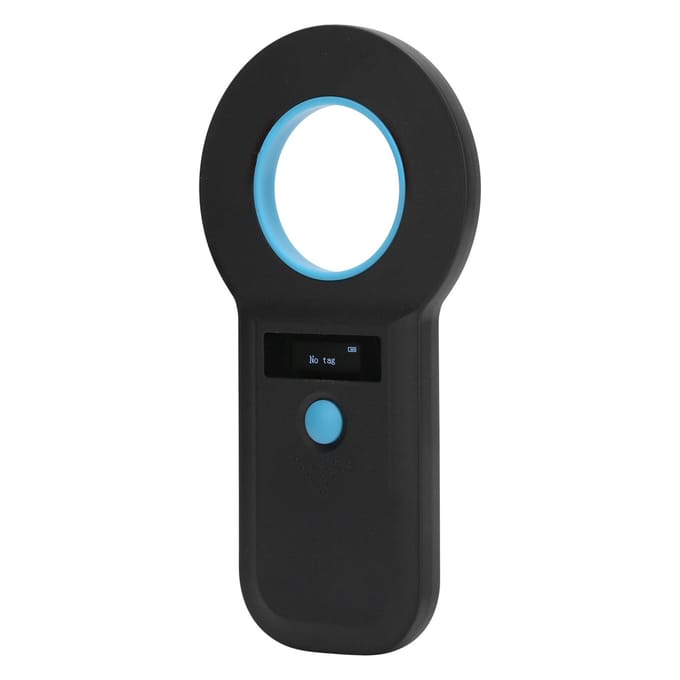 Dierentag Scanner Draagbare OLED Hond Kat Label Lezer 134.2kHz W90B EMID FDXB zwart