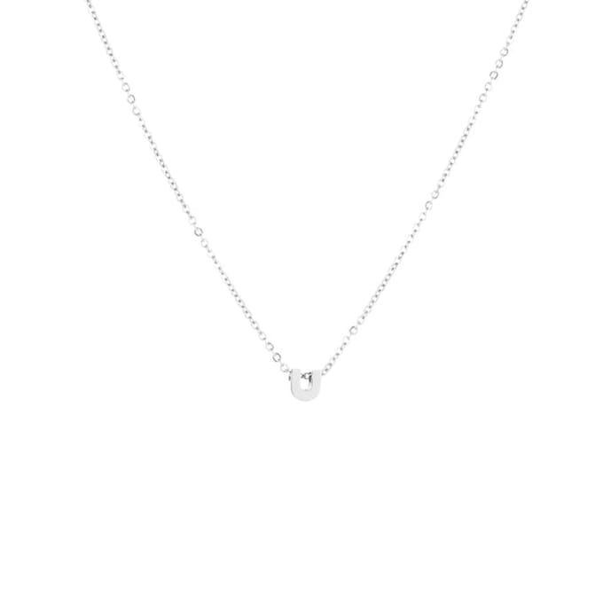 Letter-Ketting-U-Zilver