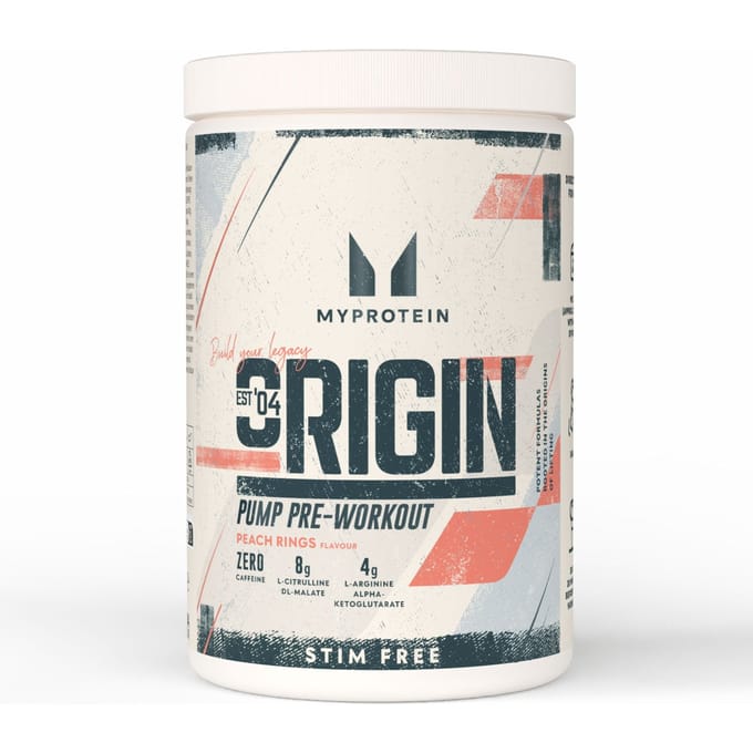 Origin Stim-Free Pre-Workout - 600G - 30servings - Peach Rings