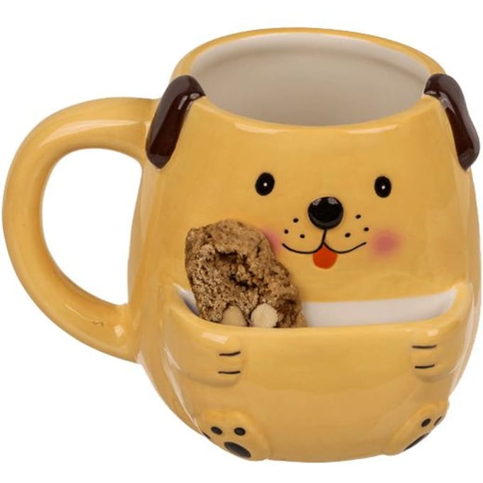 Keramische Mok Met Koekjescompartiment - Hond - 450 ml
