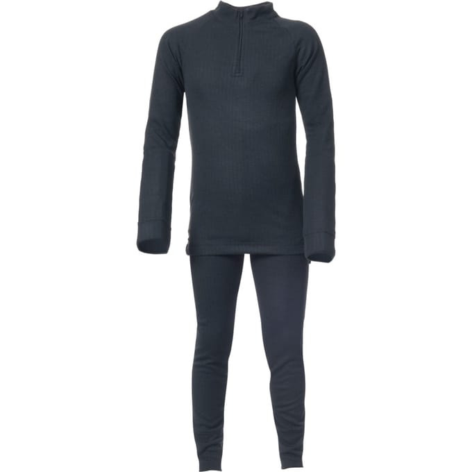 Trespass Kinderen Unisex Unite360 Thermische basislaagset (boven- en onderkant) (Zwart)