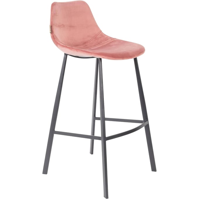 Set van 2 barkrukken Franky velvet | Dutchbone